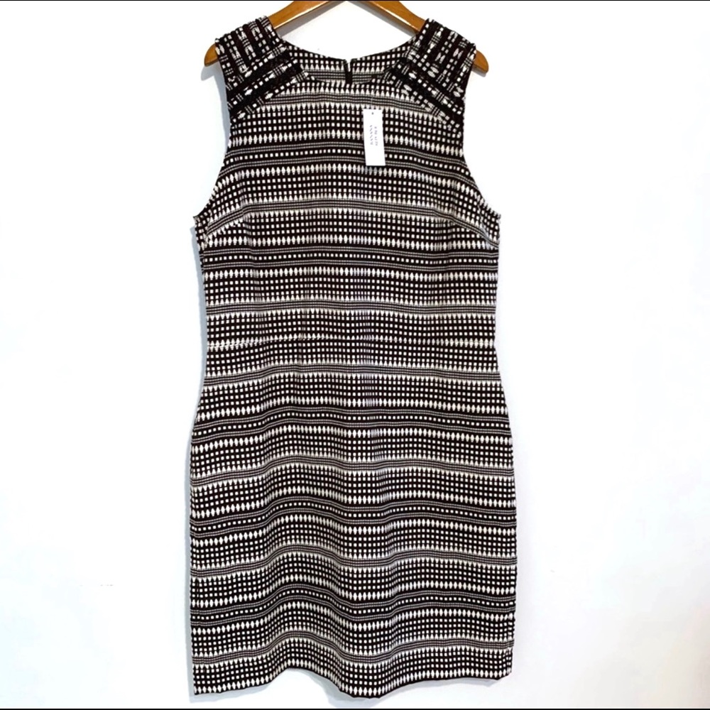 Banana Republic - Black/White Dress - Sz 14 NWT